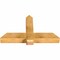 Ekena Millwork Eugene Rough Sawn Timber Gable Bracket, Western Red Cedar, 48"W x 28"H x 6"D x 6"F, 14/12 Pitch GBW048X28X0606EUG00RWR - alternate 3